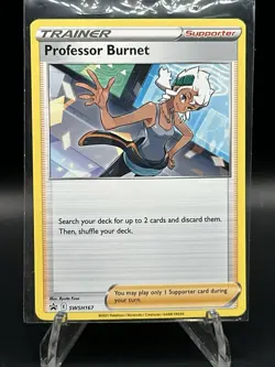 Professor Burnett SWSH167 Regular Black Star Promo Pokemon Tcg Card NM English - Image 1