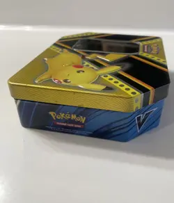 Pokemon TCG Trading Card Game Pikachu V Powers Metal Tin Box Empty No Cards 2020 - Image 4