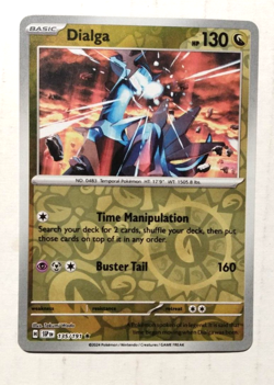 Pokemon Card Surging Sparks Reverse Holo Dialga 135/191 NM/Mint 2024 - Image 1