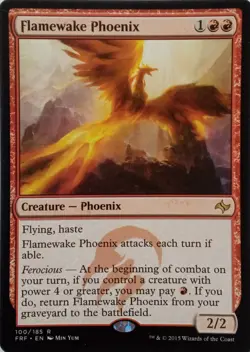 100/185 FLAMEWAKE PHOENIX RARE FATE REFORGED MTG CARD - Image 1
