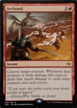 091/185 ARCBOND RARE FATE REFORGED MTG CARD - Image 1