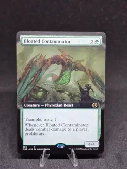 MTG Bloated Contaminator 389 Phyrexia All Will Be One Rare Extended Art NM - Image 1