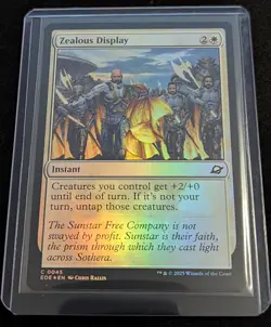 MTG - x2 Zealous Display 1 FOIL & 1 Regular - Edge of Eternities - Pack Fresh!! - Image 2