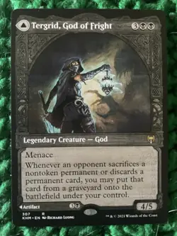 MTG Magic Tergrid, God of Fright / Tergrid's Lantern Showcase Kaldheim Rare - Image 1