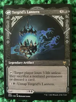 MTG Magic Tergrid, God of Fright / Tergrid's Lantern Showcase Kaldheim Rare - Image 2