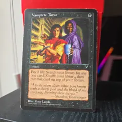 MTG - Vampiric Tutor -Visions - Excellent Condition - Image 1