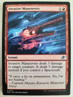 Invasive Maneuvers #0137 Edge of Eternities MTG Magic NM X 2 Copies - Image 2