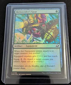 MTG x2 Meltstrider's Gear 1 FOIL & 1 Regular - Edge of Eternities - Pack Fresh!! - Image 2