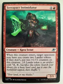 Terrapact Intimidator #0164 Edge of Eternities MTG Magic NM X 3 Copies - Image 1