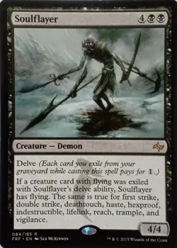 084/185 SOULFLAYER RARE FATE REFORGED MTG CARD - Image 1