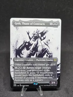 MTG Geth, Thane of Contracts 306 Phyrexia All Will Be One Rare Showcase NM - Image 1