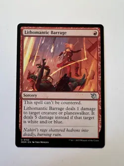 Lithomantic Barrage - MTG March of the Machine - NM - Image 1