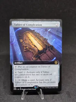 MTG Tablet of Compleation 398 Phyrexia All Will Be One Rare Showcase NM - Image 1