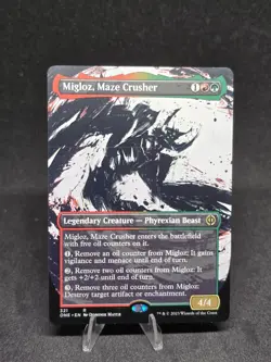MTG Migloz, Maze Crusher 321 Phyrexia All Will Be One Rare Showcase NM - Image 1