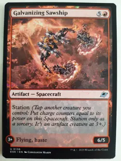 Galvanizing Sawship #0136 Edge of Eternities MTG Magic NM X 2 Copies - Image 2