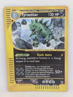 Tyranitar 029/165 Expedition Base Set Holo Reverse Rare Pokemon TCG Nintendo MP - Image 1