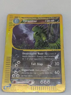 Tyranitar 040/147 Aquapolis Reverse Holo Ultra Rare Pokemon TCG Nintendo - Image 3