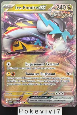 Carte Pokemon IRE-FOUDRE 123/162 EX EV5 Ecarlate et Violet TEF FR NEUF - Image 1