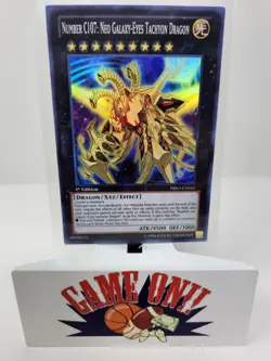 YuGiOh Number C107 Neo Galaxy-Eyes Tachyon Dragon PRIO-EN041 1st Ultra Rare NM - Image 1