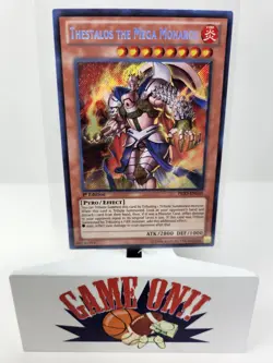 YuGiOh Thestalos the Mega Monarch PRIO-EN035 1st Edition Secret Rare NM - Image 1