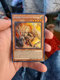 Yugioh Incredible Ecclesia, the Virtuous MP22-EN188 1st Prismatic Secret Rare - Image 1