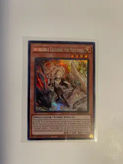Yugioh Incredible Ecclesia, the Virtuous MP22-EN188 1st Prismatic Secret Rare - Image 1