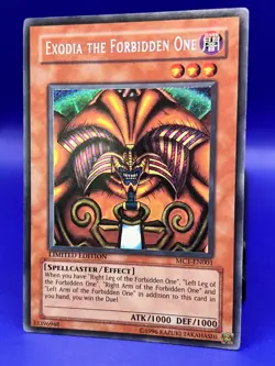 Yugioh Card Exodia The Forbidden One MC1-EN001 Secret Rare Limited Edition LP - Image 2
