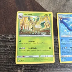 Leafeon SM237 - Glaceon SM238 - Black Star Promo Set - Pokemon TCG NM - Image 2