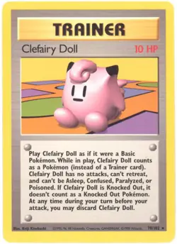 Pokemon Card - Base 70/102 - CLEFAIRY DOLL (rare) - NM - Image 1