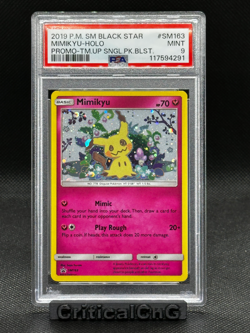 Pokemon TCG Cards Mimikyu SM163 Black Star Promo Holo PSA 9 - Image 1