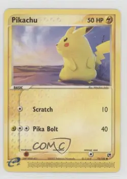 Pikachu Pokemon EX Sandstorm #72 2003 e9b - Image 1