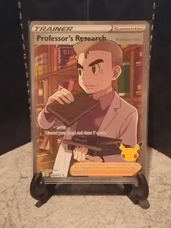 Pokemon TCG Professor's Research (Full Art) Celebrations 024/025 Holo Ultra Rare - Image 1