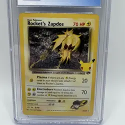 GEM MINT9.5 Rocket's Zapdos 15/132 Pokemon Celebrations 9.5 CGC Pokemon TCG - Image 5