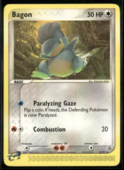 2003 EX Dragon Set Pokemon Card 023 Bagon LP - Image 1