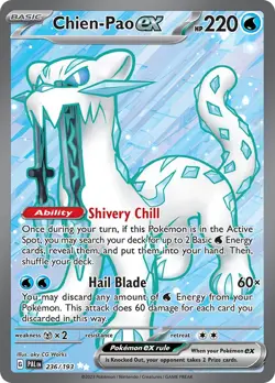 Chien-Pao ex - 236/193 - Paldea Evolved Full Art - NM - Pokemon - Read Desc. - Image 1