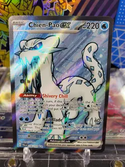 Chien-Pao EX 236/193 Ultra Rare Full Art Pokemon TCG Paldea Evolved - Image 1