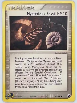 Mysterious Fossil 91/100 Pokemon - EX Sandstorm MP - Image 1
