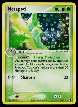 Pokemon Card - Metapod FireRed & LeafGreen 39/112 Reverse Holo - Image 1