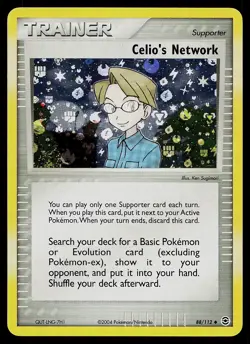 Pokemon Card - Celio's Network FireRed & LeafGreen 88/112 Reverse Holo - Image 1