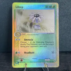 Lileep 42/100 Reverse Holo EX Sandstorm Pokemon Card 2003 LP/VLP Vintage - Image 1