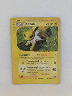 Jolteon H12/H32 Skyridge Holo Rare Pokemon TCG Nintendo e-reader vintage - Image 1