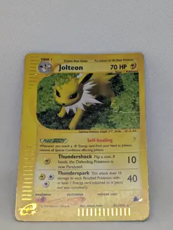 Jolteon H12/H32 Skyridge Holo Rare Pokemon TCG Nintendo e-reader vintage - Image 3
