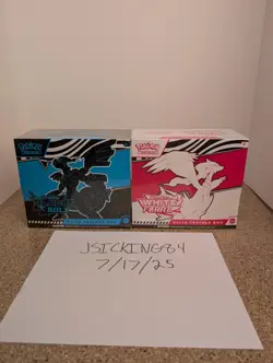 Pokemon TCG Black Bolt and White Flare ETB, IN HAND, READY TO SHIP! - Image 1
