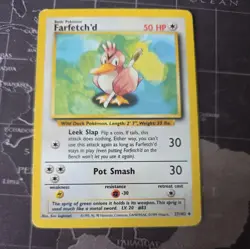 Farfetch'd 27/102 Base Set Uncommon Pokemon Card WOTC (HP) - Image 1