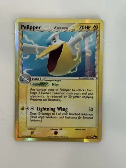 Pokemon TCG Pelipper 14/17 Pop Series 5 Delta Holo Trading Card 2007 LP - Image 1