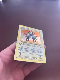 💥 Magneton Shadowless Holo Base Set 9/102 Pokemon TCG Unlimited Rare Card - Image 4