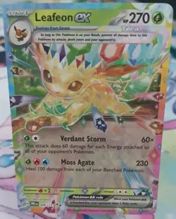 Pokemon TCG Leafeon ex 006/131 Prismatic Evolutions Holo Trading Card TCG - Image 1