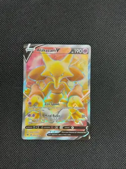 Pokemon Card TCG - Alakazam V 172/185 Full Art Vivid Voltage Near Mint - Image 1