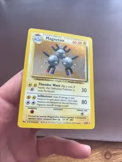 NM 1999 Pokemon TCG Magneton Base Set Holo Unlimited Rare Card 9/102 Near Mint - Image 3