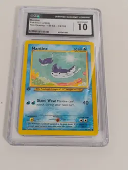 Pokemon Mantine 1st Edition Neo Destiny CGC Graded Card - Image 1